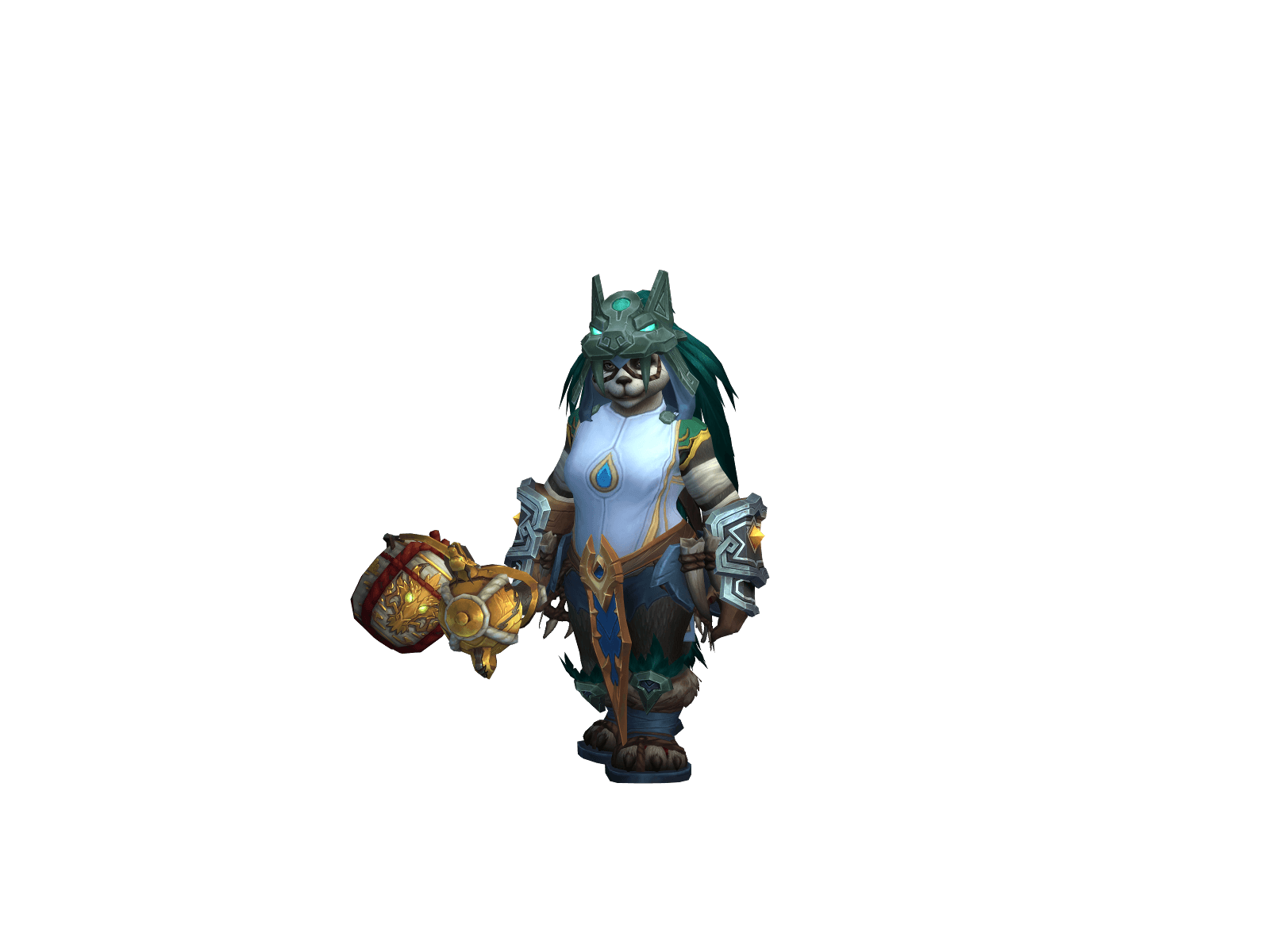 Full character render of Whitepandax