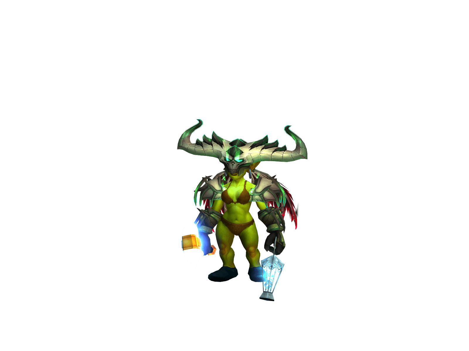 Full character render of Flødeost